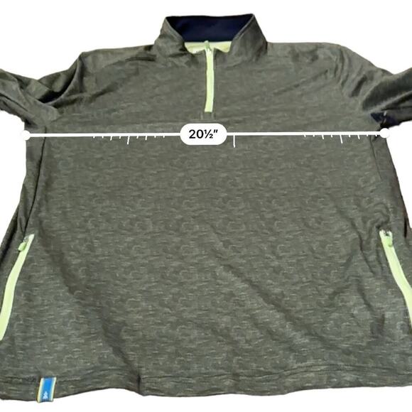 Chubbies The Arboretum Movement Green Quarter Zip‎ Long Sleeve Jacket Sz S NEW - Picture 7 of 10